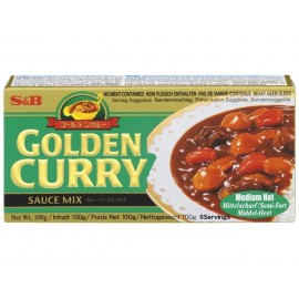 Pasta de Curry ,,Golden Medium Hot" Japonia 92g - S&B
