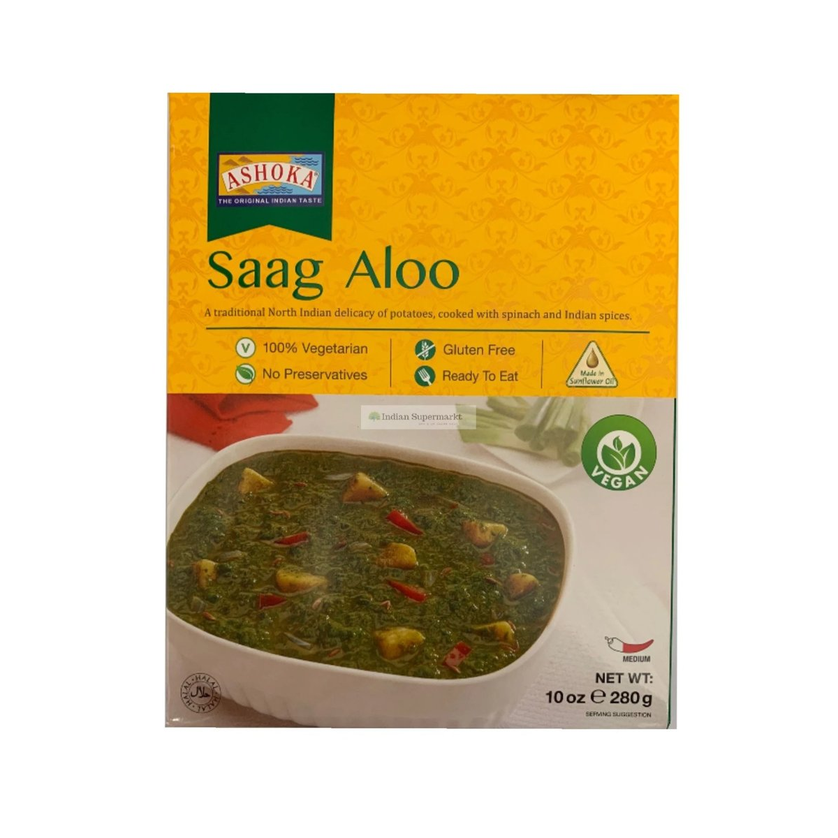 Ready to Eat: Saag Aloo 280g - Ashoka