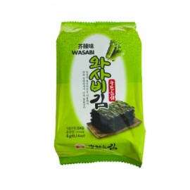 Пържени водорасли и овкусени с Уасаби 5g - KWANGCHEON