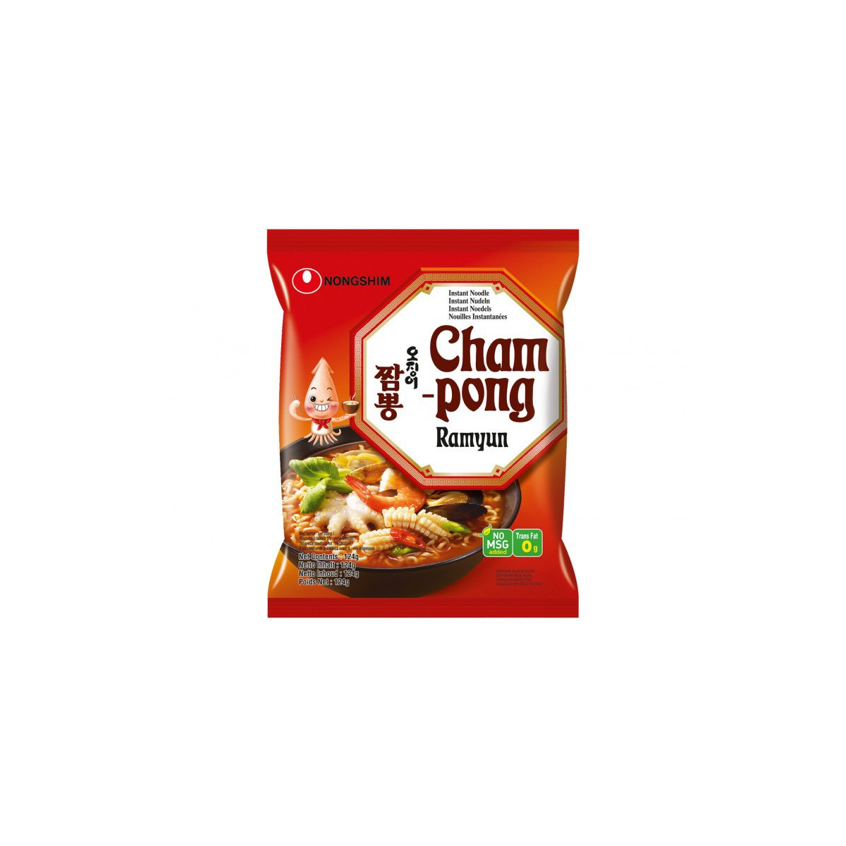 Supa instant Ramen Champong 124g - Nongshim