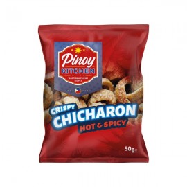Chipsuri din sorici de porc ,,Chicharon" Hot 50g - Pinoy Kitchen