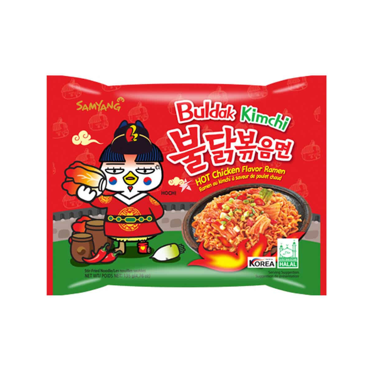 Supa instant Ramen Kimchi 135g - Sam Yang