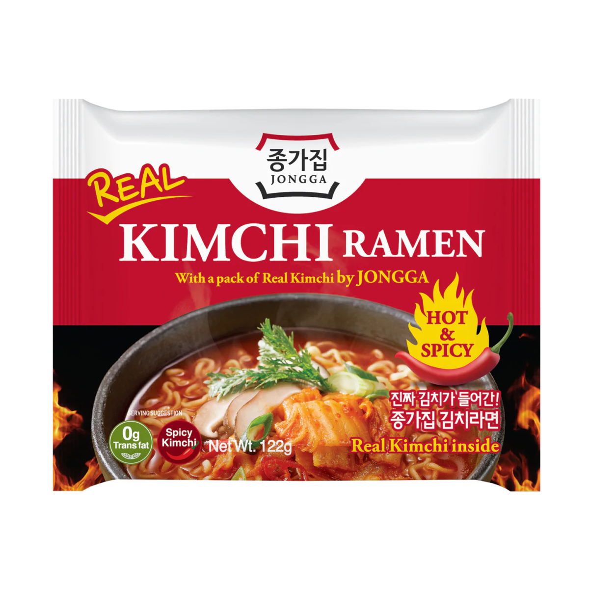 Supa instant Ramen Kimchi 122g - Jongga