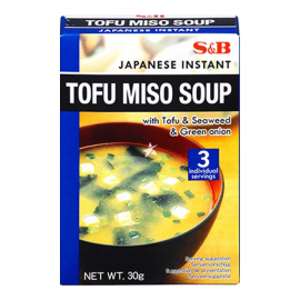 Supa Miso instant cu tofu, alge si ceapa verde (3 portii) 30g - S&B