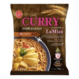 Kit de gatit Singapore Curry cu taitei din faina de grau integral 185g - La Mian